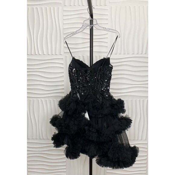 Mac Duggal Short Ruffle Tiered Dress NEW NWT - Picture 11 of 11